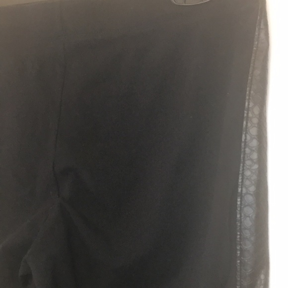 DKNYC faux leather /cotton leggings - Picture 5 of 10